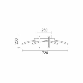 ΦΩΤΙΣΤΙΚΟ ΕΣΩΤΕΡΙΚΟΥ ΧΩΡΟΥ LED CCT 42W 3000K