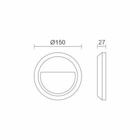ΑΠΛΙΚΑ LED ΕΞΩΤΕΡΙΚΟΥ ΧΩΡΟΥ 1,5W CCT ΛΕΥΚΟ