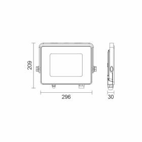 CCT ΠΡΟΒΟΛΕAΣ LED SLIM SMD 100W  6046