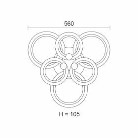 ΠΛΑΦΟΝΙΕΡΑ ΟΡΟΦΗΣ LED CCT 90W 3000K | 4000K | 6000K