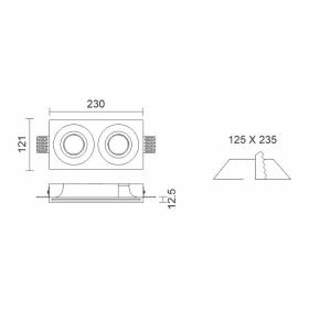 ΧΩΝΕΥΤΟ ΓΥΨΙΝΟ ΟΡΟΦΗΣ ΔΙΠΛΟ ΚΟΥΡΜΠΑ