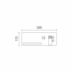 ΑΠΛΙΚΑ ΚΡΕΒΑΤΙΟΥ LED  ΛΕΥΚΗ ΜΕ ΑΣΥΡΜΑΤΗ ΦΟΡΤΙΣΗ