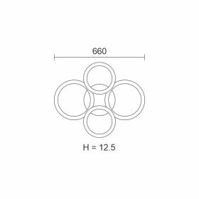 ΠΛΑΦΟΝΙΕΡΑ ΟΡΟΦΗΣ LED CCT 70W 3000K | 4000K | 6000K