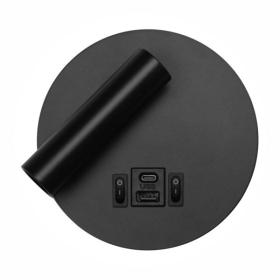 ΑΠΛΙΚΑ ΚΡΕΒΑΤΙΟΥ LED ΡΥΘΜΙΖΟΜΕΝΗ ΜΑΥΡΗ 3W