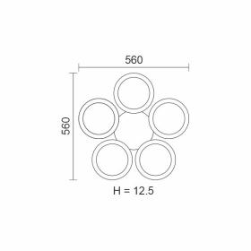 ΠΛΑΦΟΝΙΕΡΑ ΟΡΟΦΗΣ LED CCT 64W 3000K | 4000K | 6000K