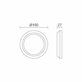 ΑΠΛΙΚΑ LED ΕΞΩΤΕΡΙΚΟΥ ΧΩΡΟΥ 3,8W CCT ΛΕΥΚΟ