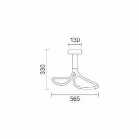 ΦΩΤΙΣΤΙΚΟ ΕΣΩΤΕΡΙΚΟΥ ΧΩΡΟΥ LED CCT 40W 3000K