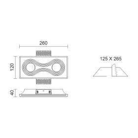 ΧΩΝΕΥΤΟ ΓΥΨΙΝΟ ΟΡΟΦΗΣ ΔΙΠΛΟ ΜΕ ΡΙΓΕΣ