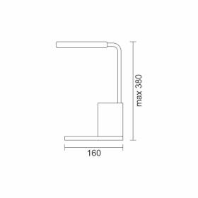 ΦΩΤΙΣΤΙΚΟ LED ΓΡΑΦΕΙΟΥ ΜΕ ΒΑΣΗ ΑΣΥΡΜΑΤΗΣ ΦΟΡΤΙΣΗΣ CCT ΛΕΥΚΟ