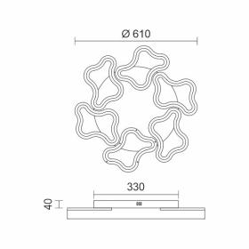 ΠΛΑΦΟΝΙΕΡΑ ΟΡΟΦΗΣ LED CCT 46W 3000K | 4000K | 6000K