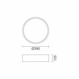 ΠΛΑΦΟΝΙΕΡΑ ΟΡΟΦΗΣ LED CCT 40W 3000K | 4000K | 6000K