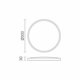 ΠΛΑΦΟΝΙΕΡΑ ΟΡΟΦΗΣ LED 24W 4000Κ ΛΕΥΚΗ ΣΤΡΟΓΓΥΛΗ ΣΤΕΓΑΝΗ