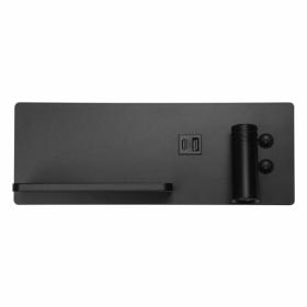 ΑΠΛΙΚΑ ΚΡΕΒΑΤΙΟΥ LED  ΜΑΥΡΗ ΜΕ ΑΣΥΡΜΑΤΗ ΦΟΡΤΙΣΗ