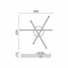 ΠΛΑΦΟΝΙΕΡΑ ΟΡΟΦΗΣ LED CCT 40W 3000K | 4000K | 6000K