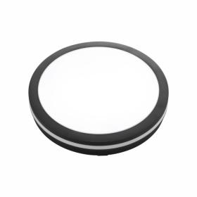 ΠΛΑΦΟΝΙΕΡΑ ΟΡΟΦΗΣ LED 24W CCT ΜΑΥΡΗ ΣΤΡΟΓΓΥΛΗ ΣΤΕΓΑΝΗ