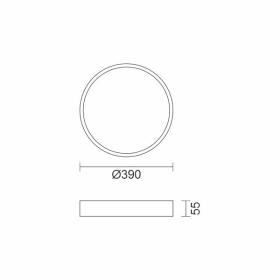 ΠΛΑΦΟΝΙΕΡΑ ΟΡΟΦΗΣ LED CCT 40W 3000K | 4000K | 6000K