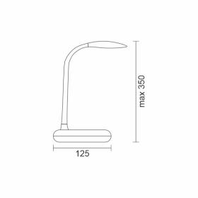 ΦΩΤΙΣΤΙΚΟ LED ΓΡΑΦΕΙΟΥ ΜΕ ΒΑΣΗ ΑΣΥΡΜΑΤΗΣ ΦΟΡΤΙΣΗΣ CCT ΛΕΥΚΟ