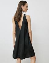 OFFER / 33-3044-102 Φόρεμα μίνι με γιακά στρας