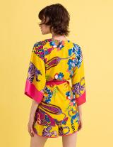 BRONTE147065002 & TARA147187000 Printed Kimono & Shorts