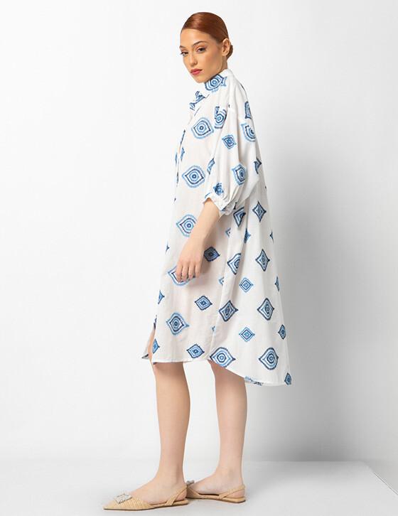 24S439 Shirtdress Με κεντήματα