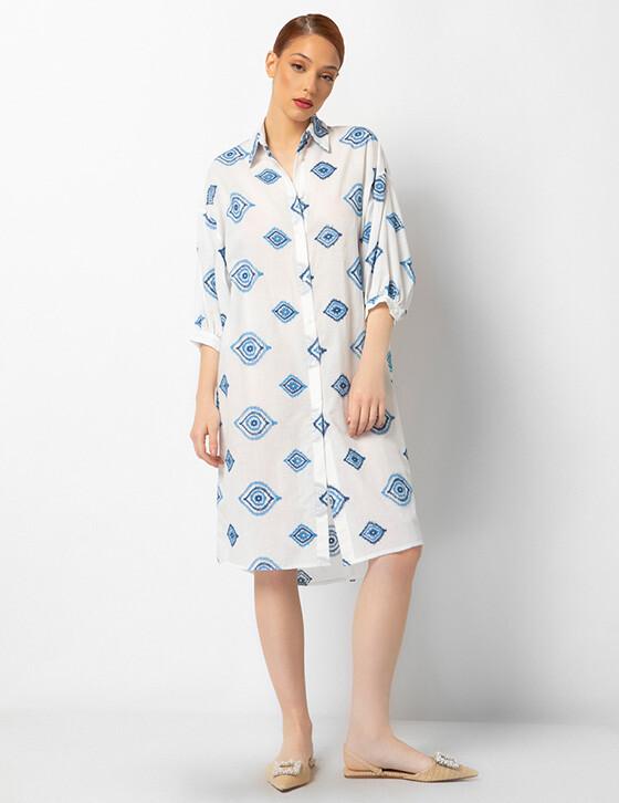 24S439 Shirtdress Με κεντήματα