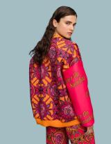 ROJA148133015 Oversized Printed Bomber