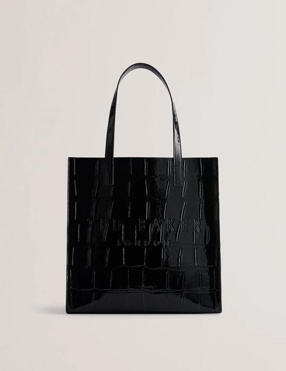   CROC.CON Croc Effect Large Icon Bag