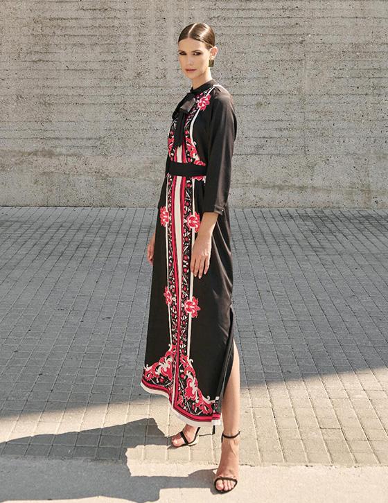  JACKIE Maxi Printed Shirtdress