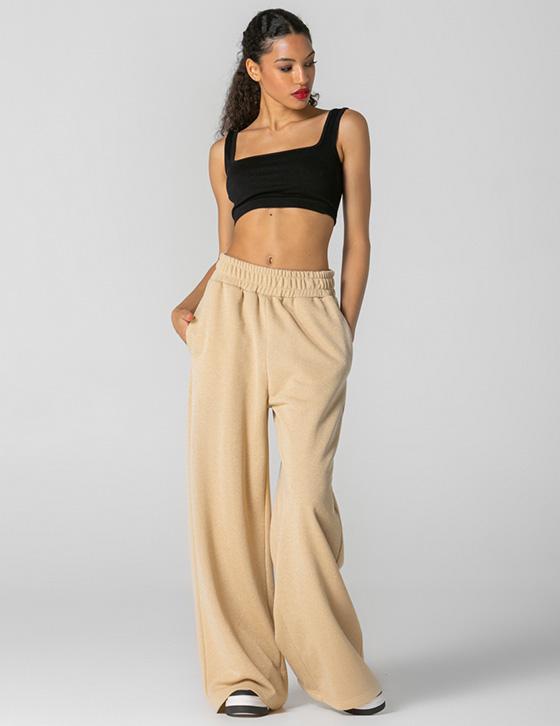 25X710 Lurex Wide Leg Sweat Pants