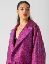 25X501 Printed Broquard Crop Jacket