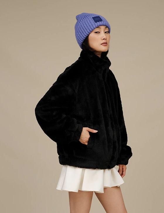 1161090 TASH FAUX FUR BOMBER