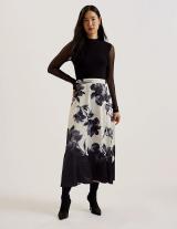 SELNAA276909 Midi Dress With Printed Floral Skirt