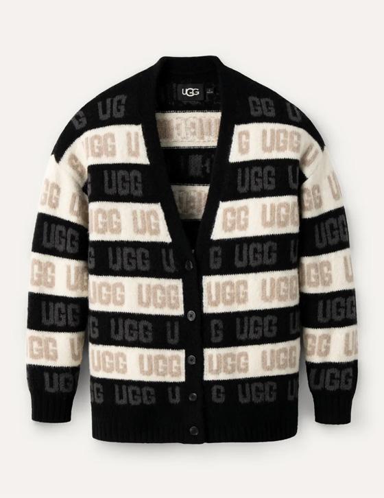 1149470 GRAPHIC LOGO CARDIGAN