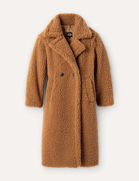 1120631 GERTRUDE LONG TEDDY COAT