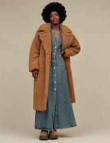 1120631 GERTRUDE LONG TEDDY COAT