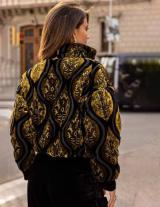 ECLAT14813N310 Velvet Printed Bomber