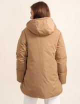 AT8535B Midi Hooded Double Faces Puffer Jacket