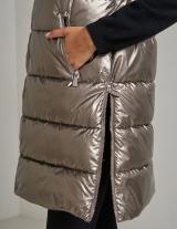  AT8306B Hooded Metallic Sleeveless Jacket