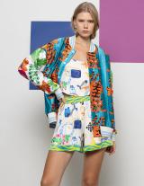 CINZIA149133001 Printed Bomber