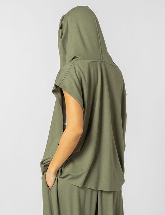  25S320 Hooded Sleeveless Sweatshirt