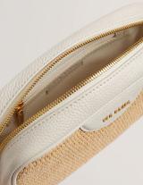  BARDAS279023 Webbing Faux Raffia Camera Cross-Body Bag