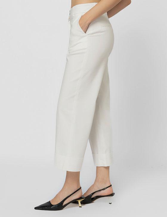 25S725 Crop Wide Leg Pants