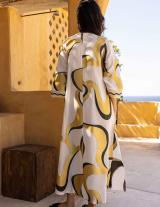 NOOR14907N108 Μακρύ Caftan Style Φόρεμα