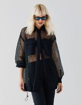 53-1027-529 Bomber jacket μακρύ δίχτυ