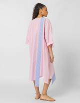 25S966 Stripped Midi Shirtdress