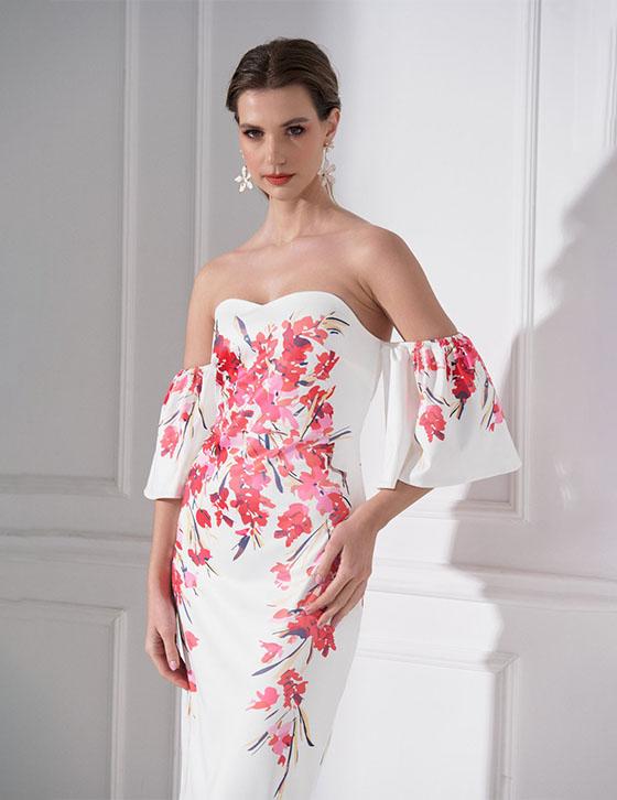 EIRIANNA'S Midi Off-Shoulder Dress