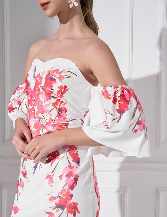 EIRIANNA'S Midi Off-Shoulder Dress
