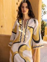 NOOR14907N108 Μακρύ Caftan Style Φόρεμα