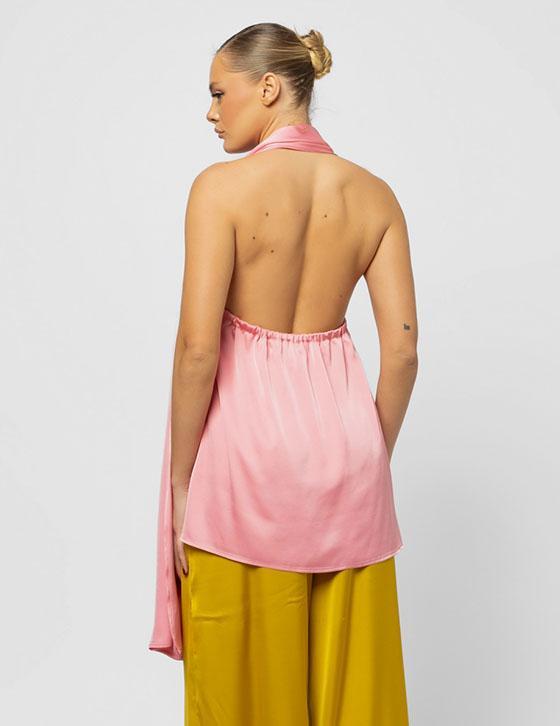   25S351 Open Back Silky Top