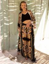 PIET14904N008 Satin Printed Wide Leg Pants